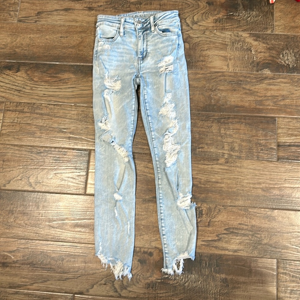 American eagle straight legged stretch jeans